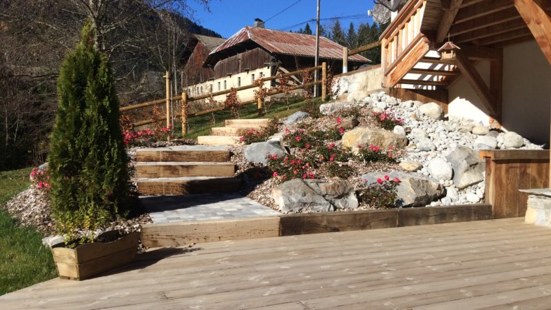 Rocaille galets plancher