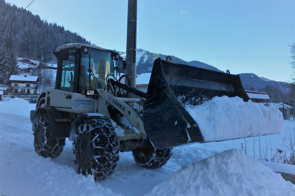 Déneigement godet